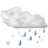 Status weather snow rain Icon